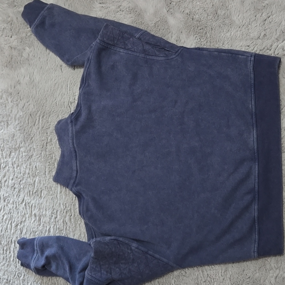 wild fable Navy Blue Quarter-Zip Pullover Sweatshirt - Picture 6 of 6
